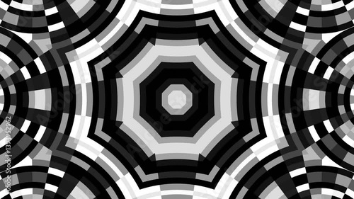 optical illusion art of checker pattern kaleidoscope