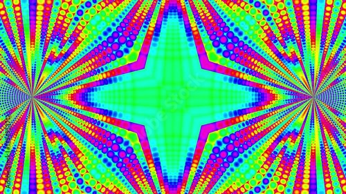Shining Vibrant Dot Ray for VJ Loops Music Festival