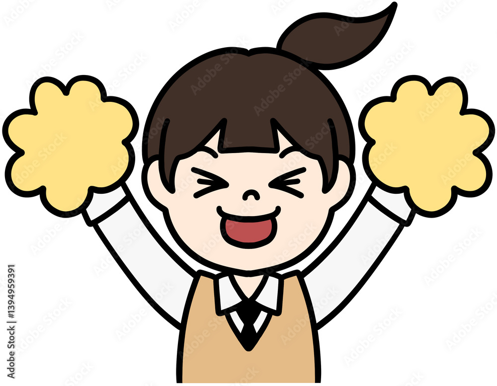 Obraz premium 응원하는 캐릭터