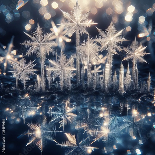 Ice refract light into prisms