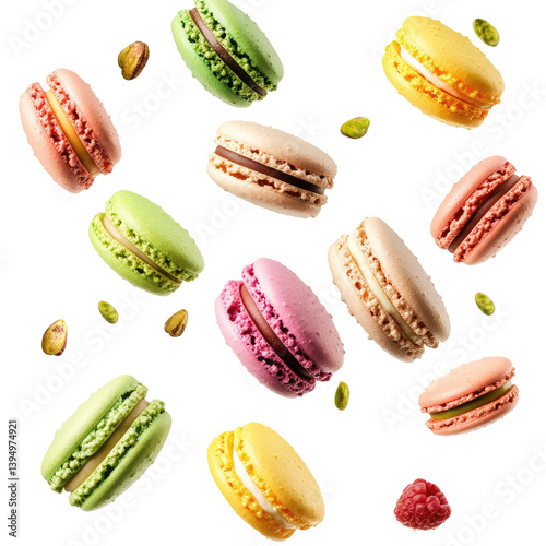 Wallpaper Mural Colorful Flying Assortment on transparent background Torontodigital.ca