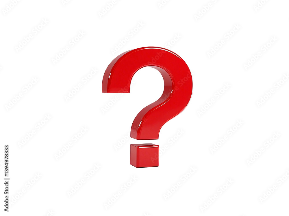 Red Question Mark Glossy 3D Symbol Illustration Isolated Transparent White Background Stock Object Download Red Question Mark Glossy 3D Symbol Illustration Isolated Transparent White Background Stock Object Download