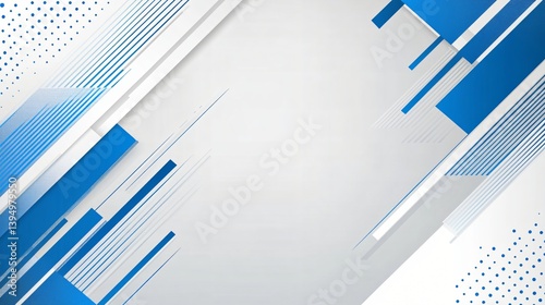 White and blue abstract tech background with diagonal lines and digital textures for corporate presentations.