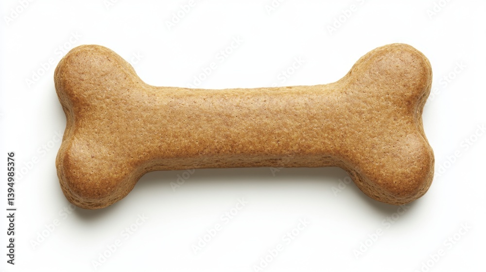 Top view of two dog bone biscuits, spaced evenly on bright white background, crisp PNG style Top view of two dog bone biscuits, spaced evenly on bright white background, crisp PNG style