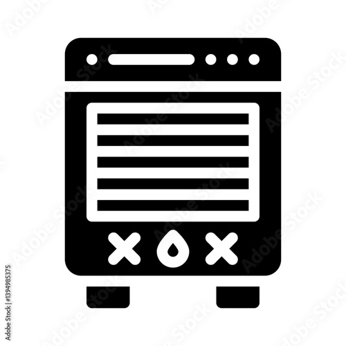 dehumidifier glyph icon