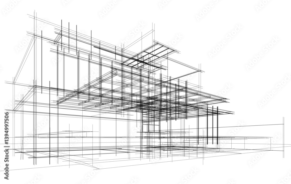Obraz premium sketch of a house