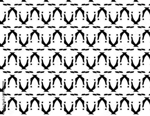 Abstract black and white pattern filled with arrows, all directed in diverse angles