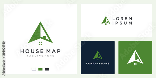 House map logo design template
