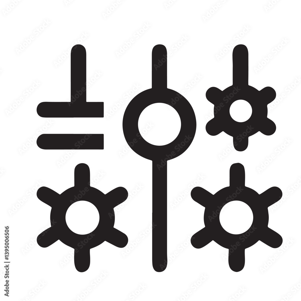 Obraz premium setting icon vector design
