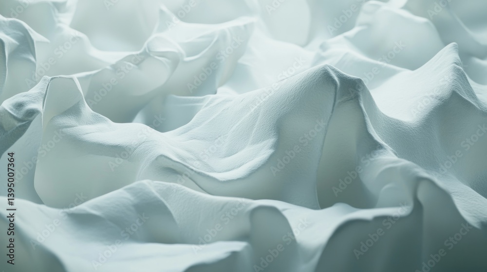 Fototapeta premium Abstract White Fabric Drape