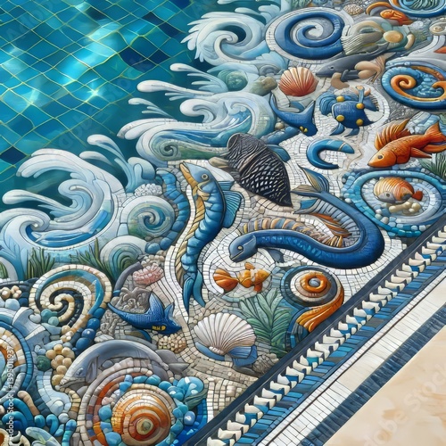 Wallpaper Mural Pool pools featuring aquatic themes Torontodigital.ca