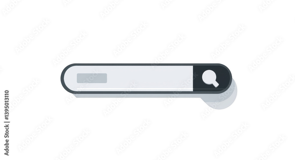 A simple, minimalistic search bar on a white background, png A simple, minimalistic search bar on a white background, png