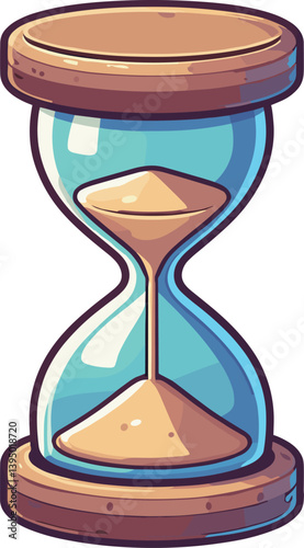 シンプルな砂時計のイラスト
