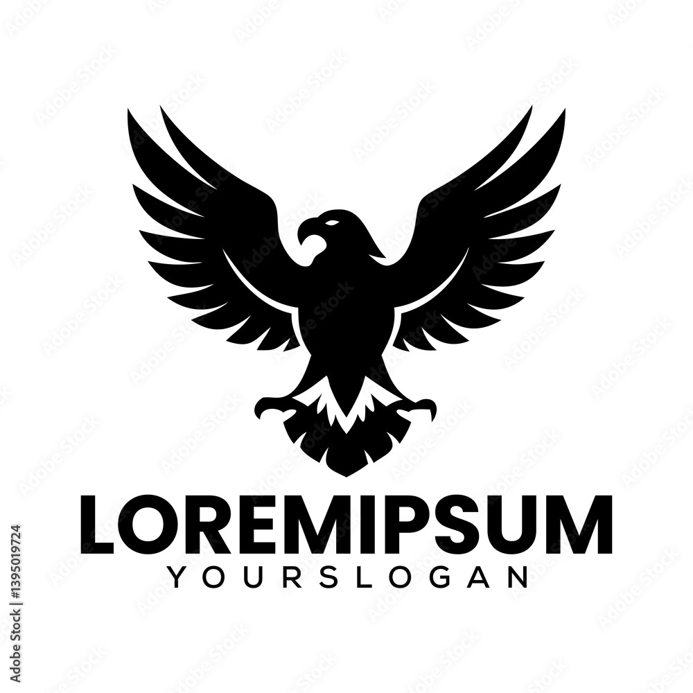Naklejka premium Eagle vector logo, Eagle Business Creative Logo