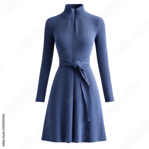 Stylish, ribbed knit dress