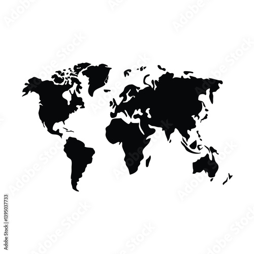 world map vector illustration