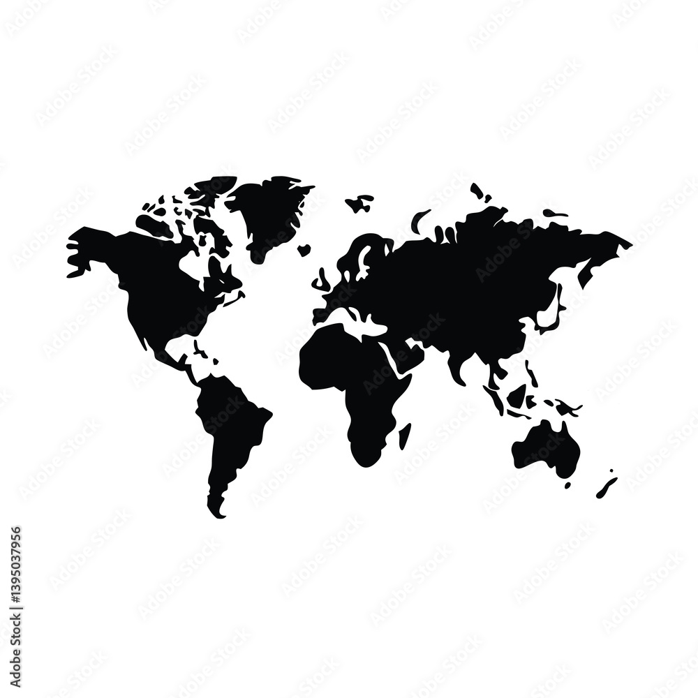 Obraz premium world map vector