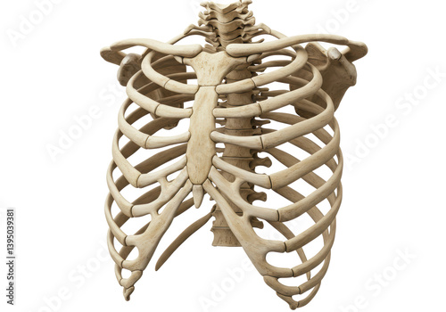 Photos Isolated Detailed Human Ribcage Skeletal Structure