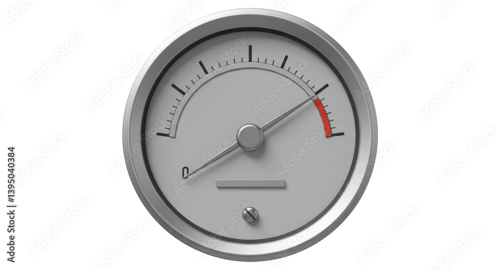 Isolated gauge meter on white background Isolated gauge meter on white background