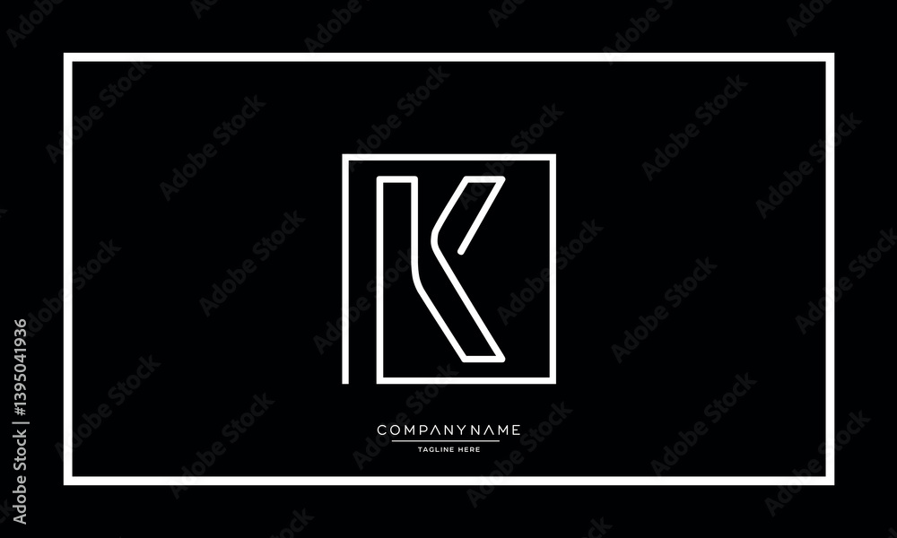 K or KK Alphabet letters logo vector monogram K or KK Alphabet letters logo vector monogram