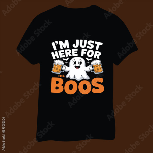 Halloween Ghost Shirt design Just Here for the Boos photo