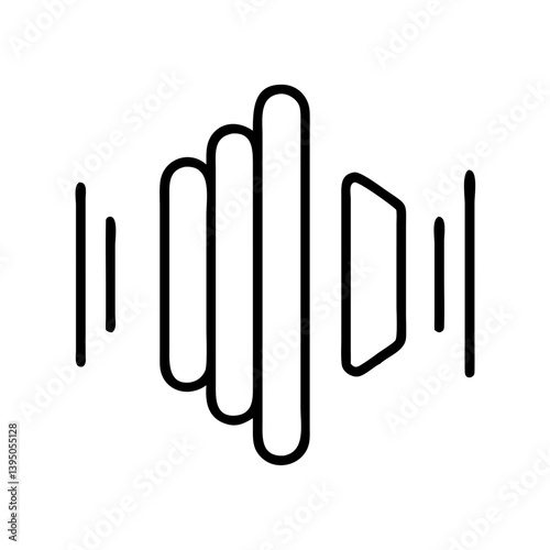 Sound wave graphic equalizer audio signal frequency voice waveform vector design