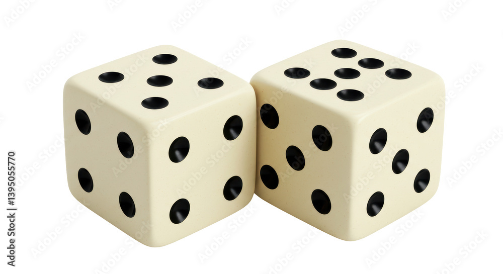 Isolated Two Dice Showing Random Numbers Gambling Chance Isolated Two Dice Showing Random Numbers Gambling Chance