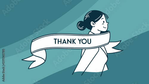 Expressing Gratitude A Thank You Illustration