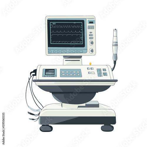 Medical Diagnostic Machine Illustration