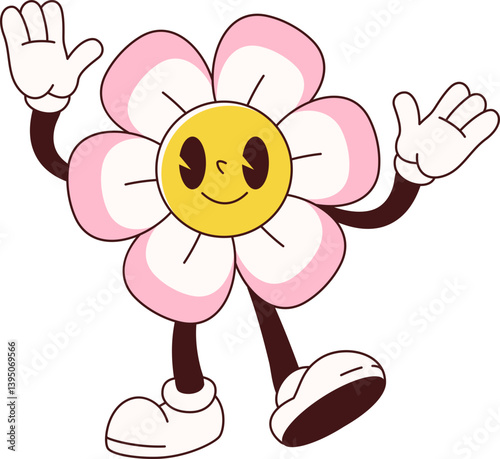 Groovy Chamomile Mascot