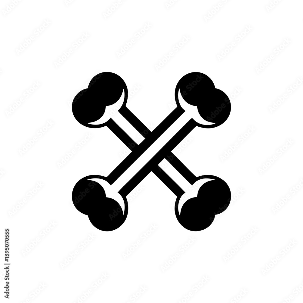 Crossed Bones Icon Representing Warning Symbol or Pirate Theme
Crossed Bones Icon Representing Warning Symbol or Pirate Theme