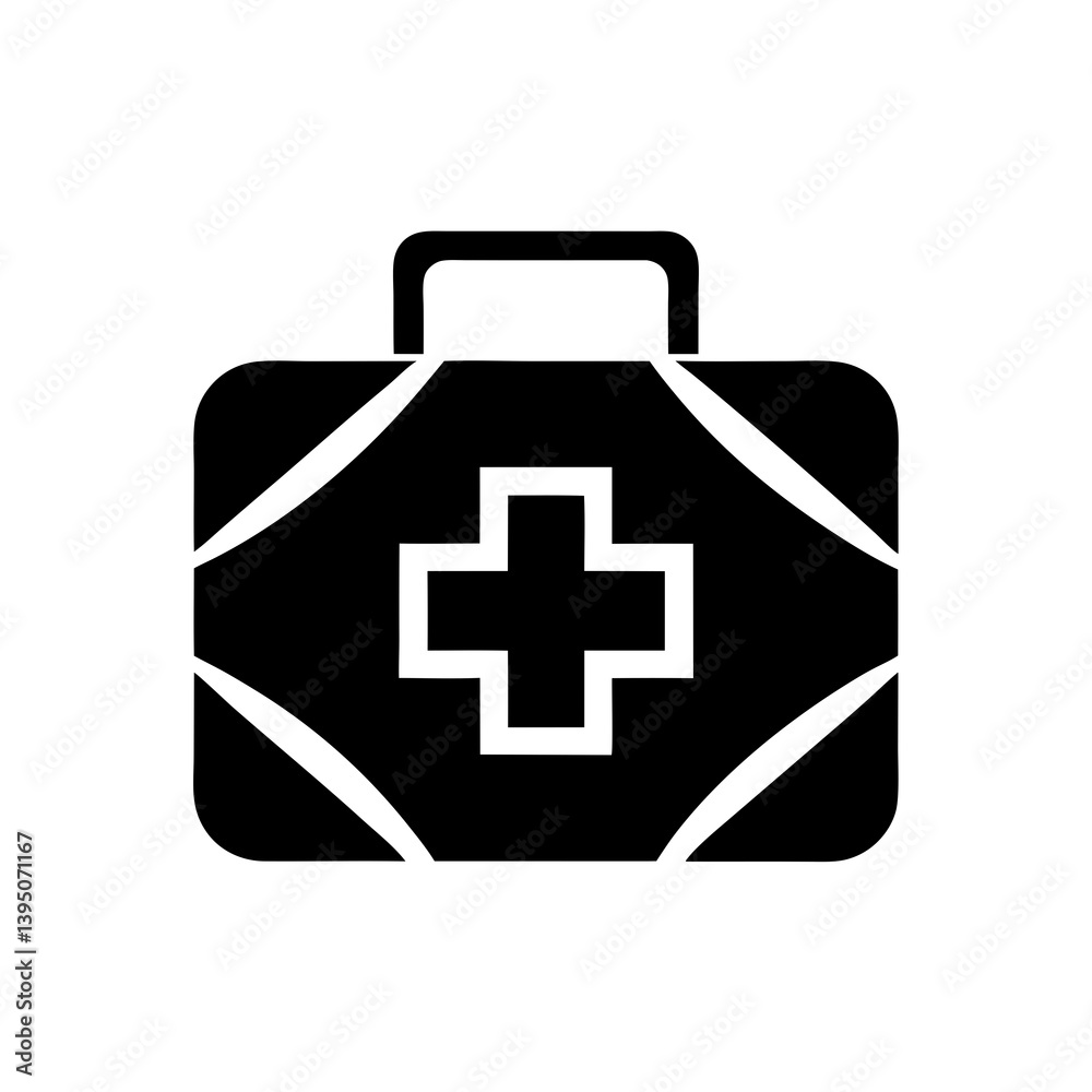 Obraz premium Medical Kit Icon Representing Safety and First Aid Essentials