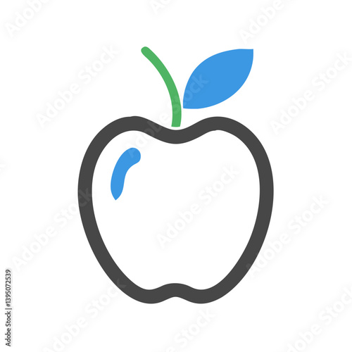 Crisp Apple Icon Vector Design