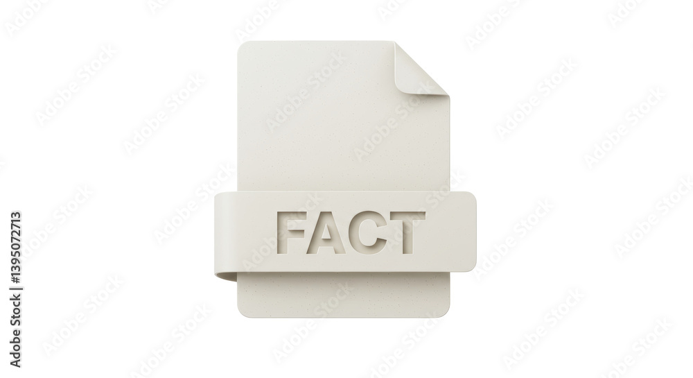Obraz premium Isolated Fact File Icon