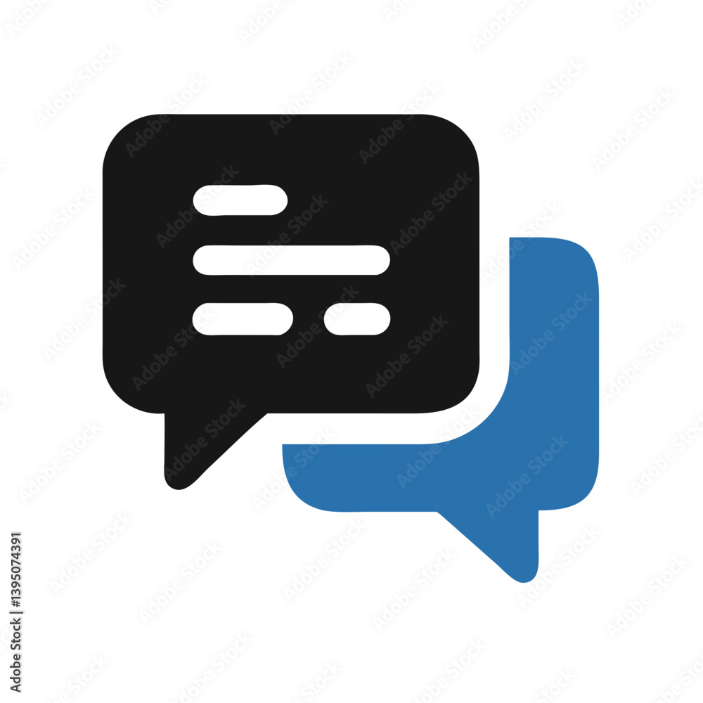 Modern Chat Bubble Icon Vector Design Modern Chat Bubble Icon Vector Design