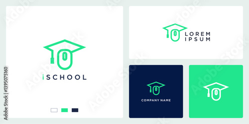 Online school logo design template