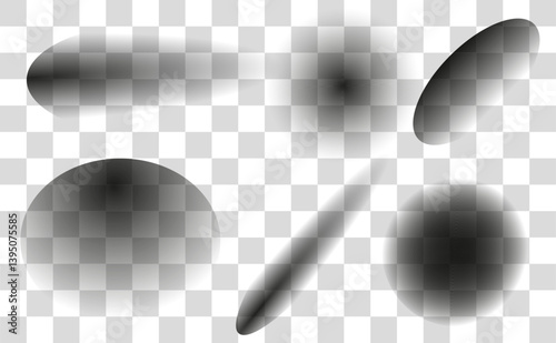 Abstract shapes blend with soft shadows to form a striking visual. The vector illustration provides a versatile design element suitable for various applications, enhancing creative projects