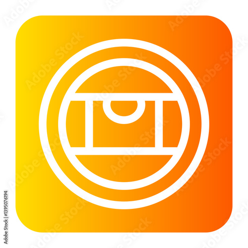 spirit level gradient icon