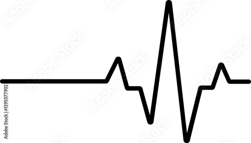 Heartbeat Line Vector Illustration
