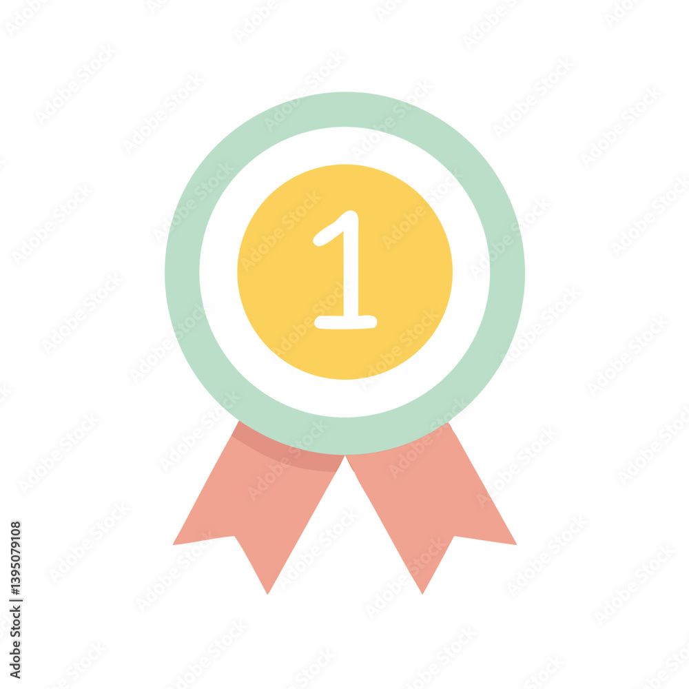 Vector Medal Icon for Achievement Design