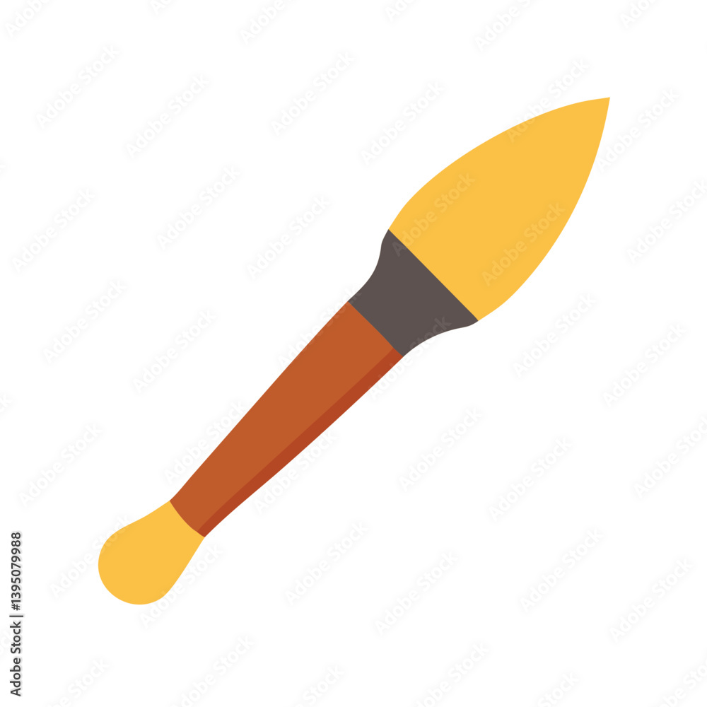 Vector Paint Brush Icon for Artistic Design Vector Paint Brush Icon for Artistic Design