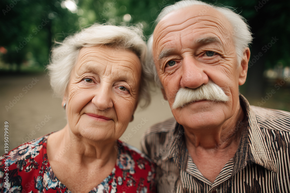 portrait of happy senior couple portrait of happy senior couple