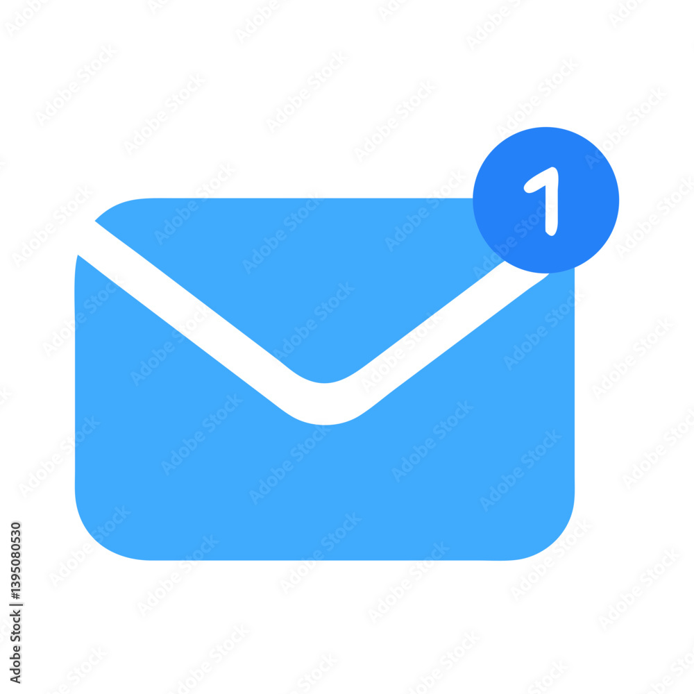 Received Message Notification Icon Vector – Communication and Alert Symbol Design Received Message Notification Icon Vector – Communication and Alert Symbol Design