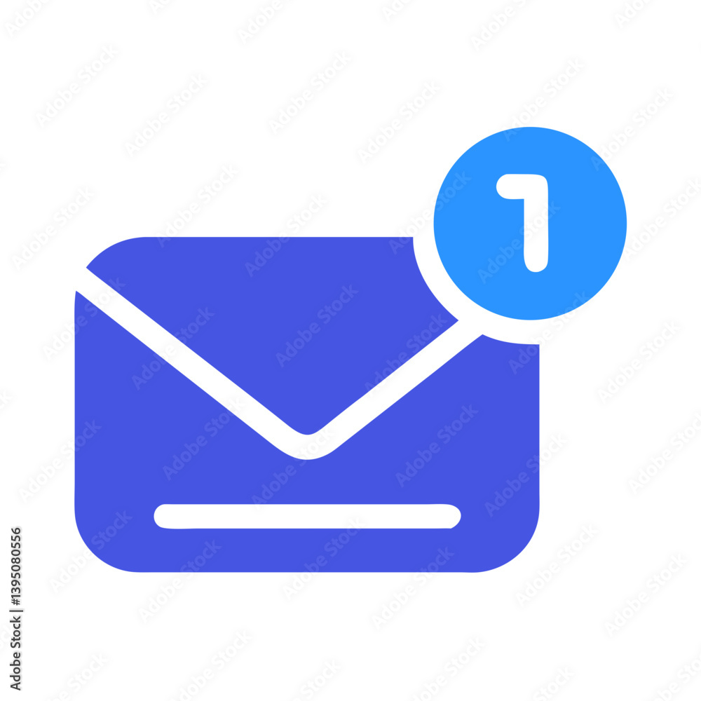 Received Message Notification Icon Vector – Communication and Alert Symbol Design Received Message Notification Icon Vector – Communication and Alert Symbol Design