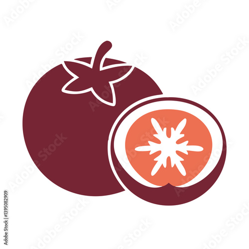 Tomato Icon Vector Design
