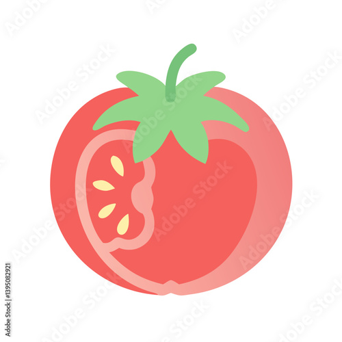 Tomato Icon Vector Design