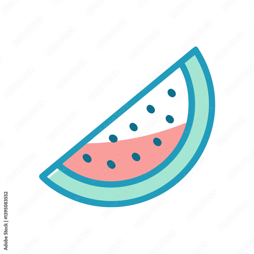 Watermelon Icon Vector Design Watermelon Icon Vector Design