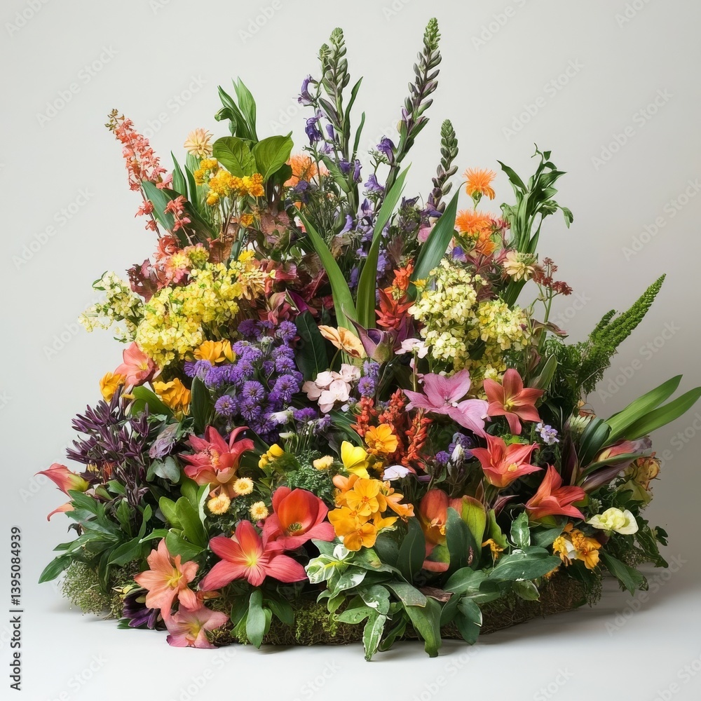 Obraz premium Blooming perennial display.