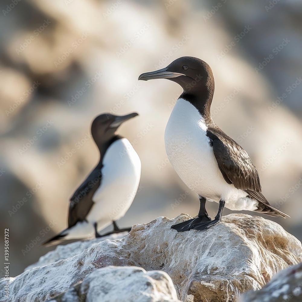 Naklejka premium Murre (Uria aalge) in Germany.