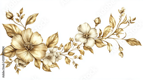 Watercolor floral bouquet illustration flowers leaves botanical art design element invitation card wedding 100